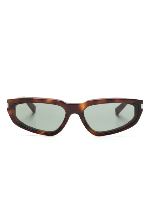 Saint Laurent Eyewear tortoiseshell-effect rectangle-frame sunglasses Brown SL634NOVA