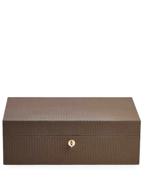 Giobagnara small Santiago leather humidor Brown VS010X24ST24