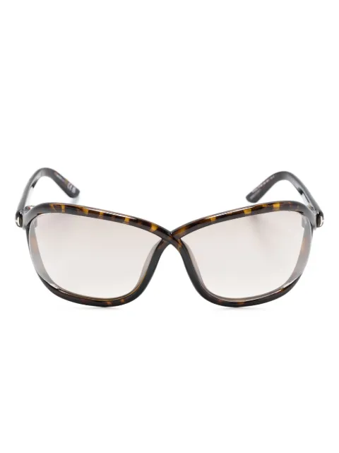 TOM FORD Eyewear Bettina butterfly-frame sunglasses Brown FT1069