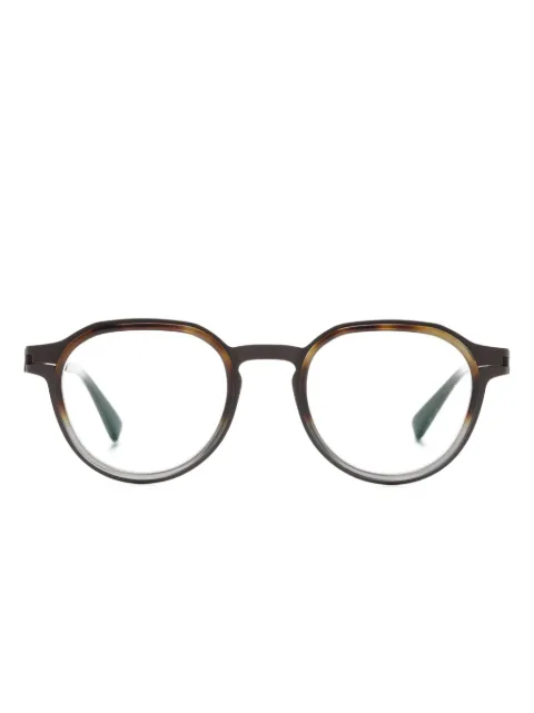 Mykita Caven round-frame glasses Brown CAVEN