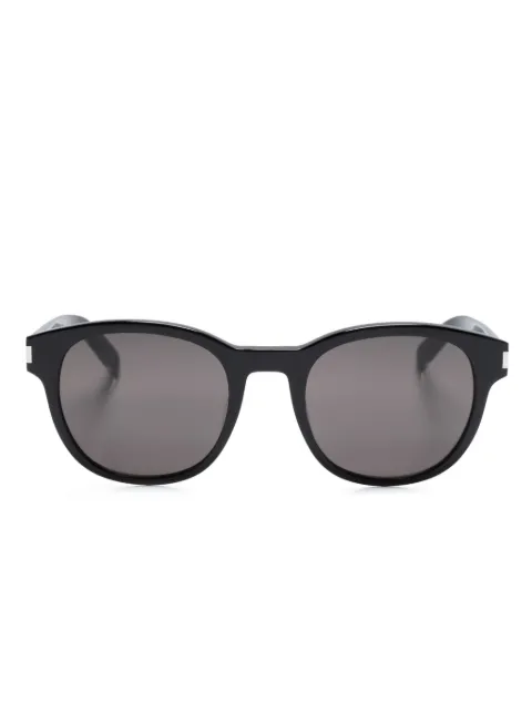 Saint Laurent Eyewear logo-engraved square-frame sunglasses Black SL620