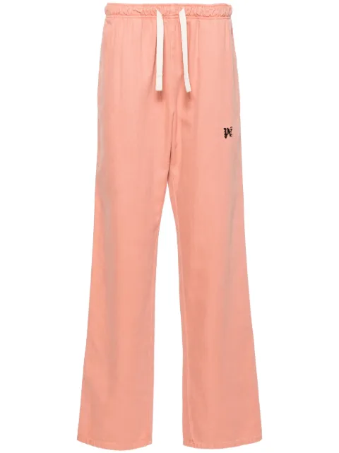 Palm Angels mid-rise straight-leg trousers Pink PMCA141R24FAB0013010