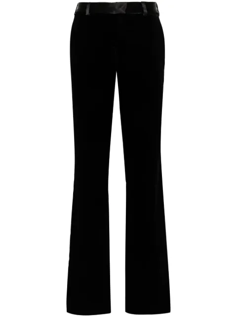 Palm Angels velvet tailored trousers Black PWCA123R24FAB0021010