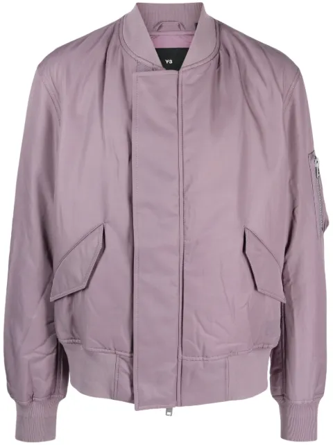 Y-3 cotton-blend bomber jacket Purple IP7934