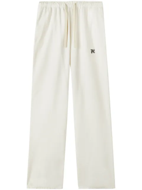 Palm Angels logo-detail drawstring trousers Neutrals PMCA141R24FAB0010310