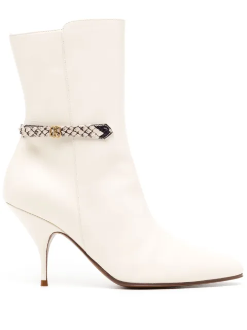 Bally Odeya 85mm leather boots Neutrals WB850AVT182