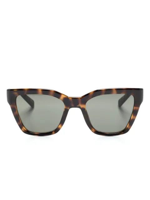 Saint Laurent Eyewear logo-engraved square-frame sunglasses Brown SL641002