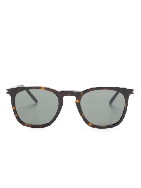 Saint Laurent Eyewear tortoiseshell-effect square-frame sunglasses Brown SL623