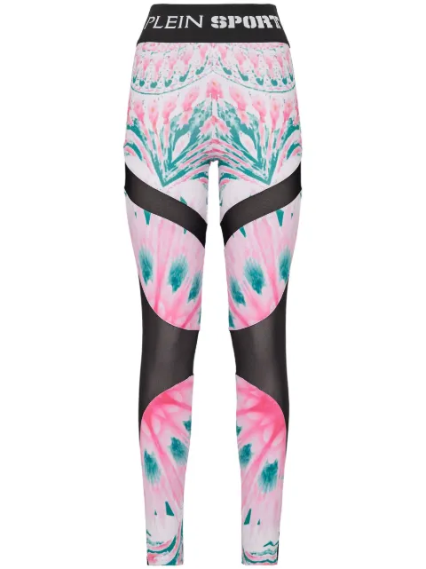 Plein Sport logo-waistband jogging leggings Pink SADCWJT1823STE003N