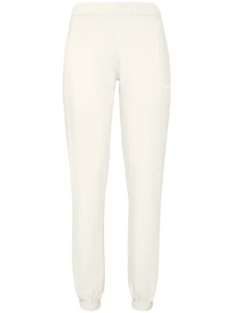 Plein Sport logo-embossed tapered track pants Neutrals SADCWJT1853SJO001N