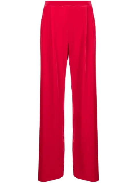 Amazuìn straight-leg velvet trousers Red 07GALUVLR