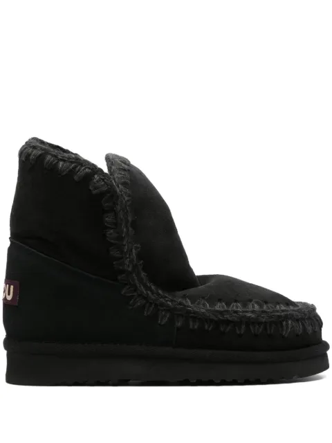 Mou 18 logo-appliqué ankle boots Black MUFW101000A