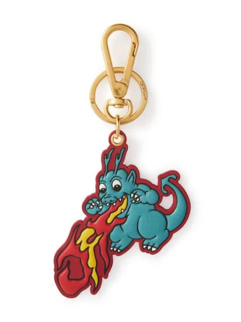 Off-White 2024 Lunar New Year leather keyring Red OMNF057G23LEA0014825