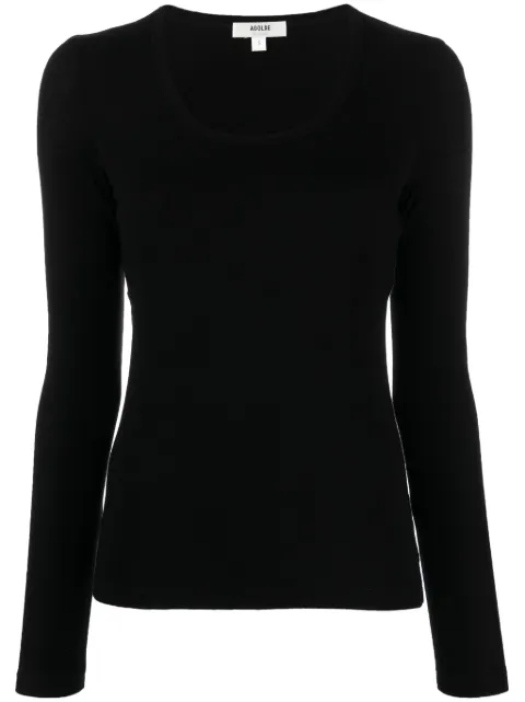 AGOLDE scoop-neck lyocell-blend jumper Black A72431519