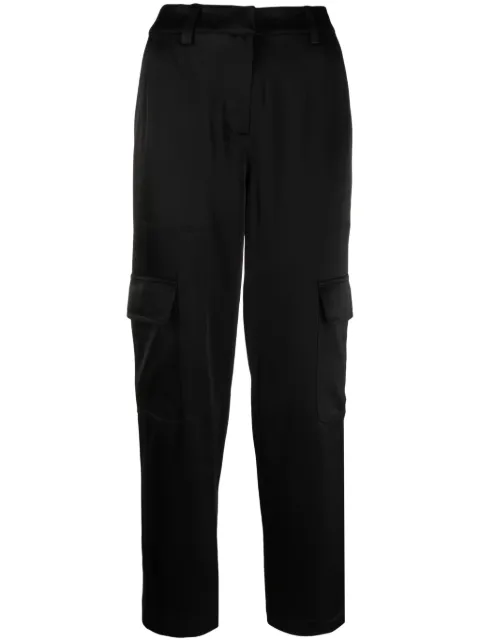 Michael Michael Kors satin-finish tapered-leg trousers Black MH330K3AKF