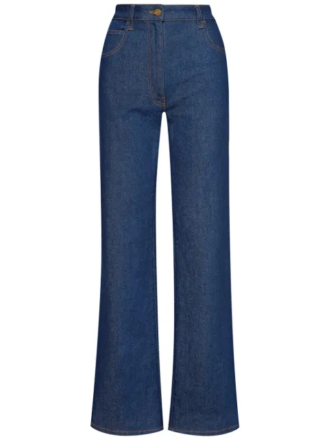 Oscar de la Renta high-rise straight-leg jeans Blue 24RN321DNMBLU