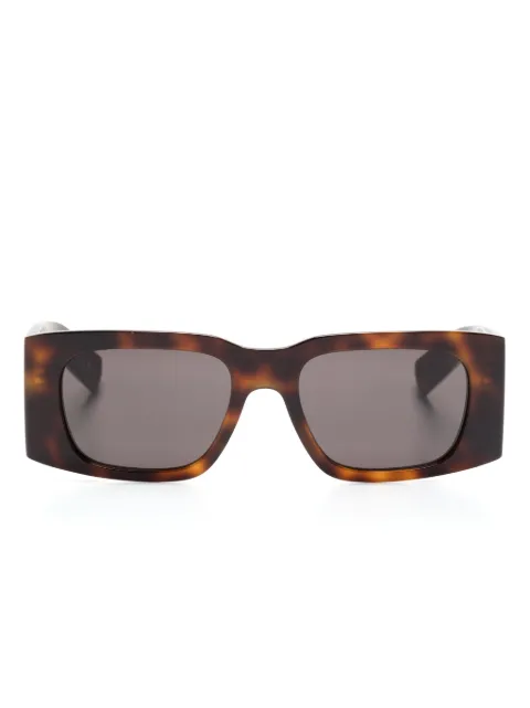 Saint Laurent Eyewear tortoiseshell rectangle-frame sunglasses Brown SL654003