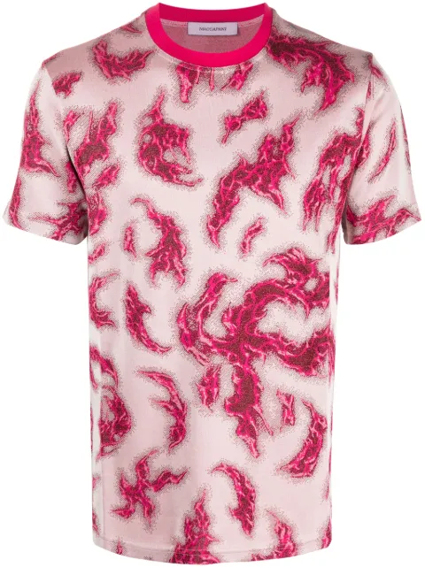 Maccapani graphic-print jacquard T-shirt Pink 23IM2M0F0204740F4XI