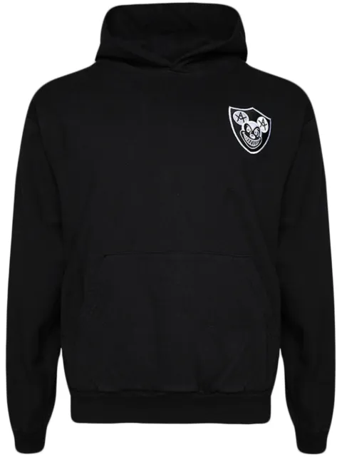 Local Authority Mischief Shield cotton hoodie Black O23LSN11