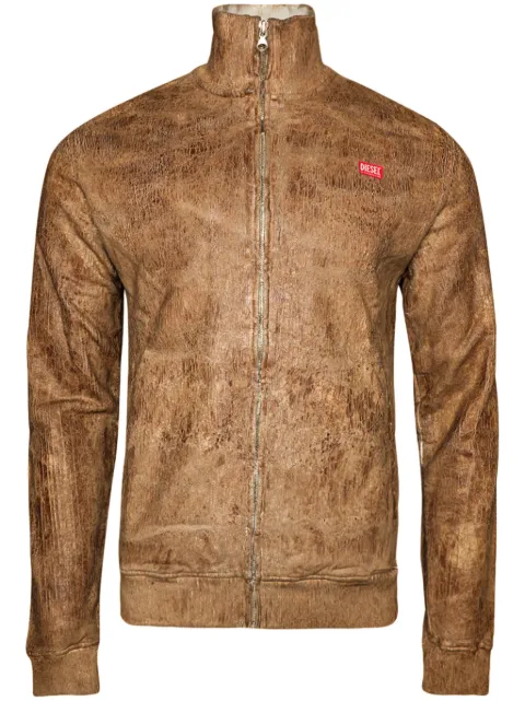 Diesel S-Nyce logo-patch bomber jacket Neutrals A120070SIAQ