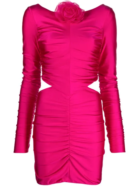 Giuseppe Di Morabito floral-appliqué cut-out minidress Pink PF23321DRF228