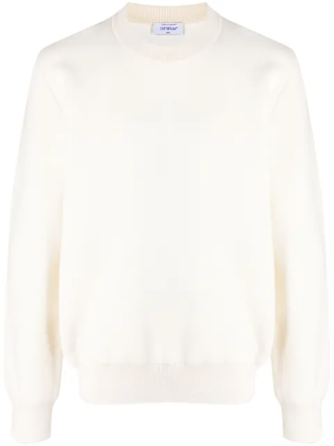 Off-White 3D Arrows cotton sweatshirt Neutrals OMHE165F23KNI0010300