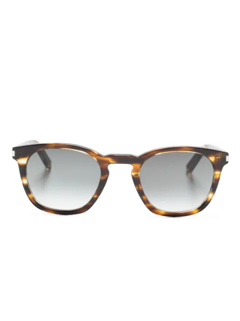 Saint Laurent Eyewear round-frame tortoiseshell-effect sunglasses Brown SL28