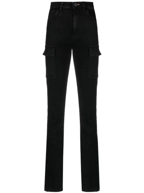 3x1 cargo-pockets straight-leg jeans Black W31C29DSR114