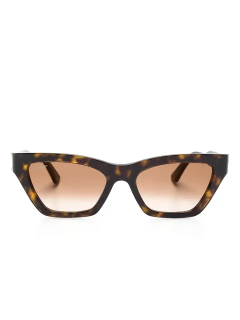 Cartier Eyewear tortoiseshell cat-eye frame sunglasses Brown CT0437S