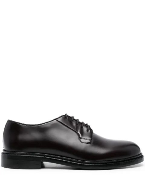 Sebago round-toe leather derby shoes Brown 77113NW093