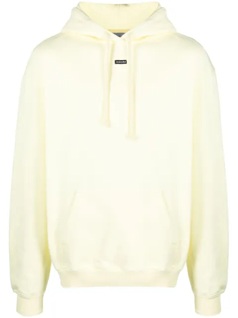 BLUEMARBLE logo-print cotton hoodie Yellow HO01DFL03B23