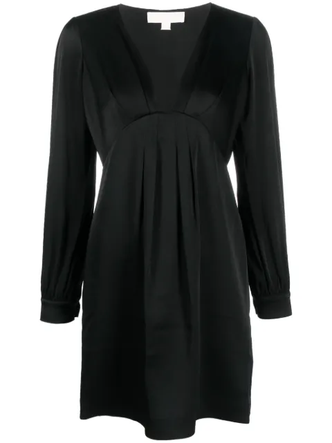 Michael Michael Kors satin-weave minidress Black MH3818M99G