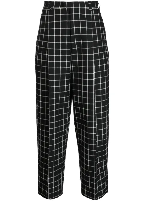 Marni checked tapered trousers Black PUMU0236U0UTWA01