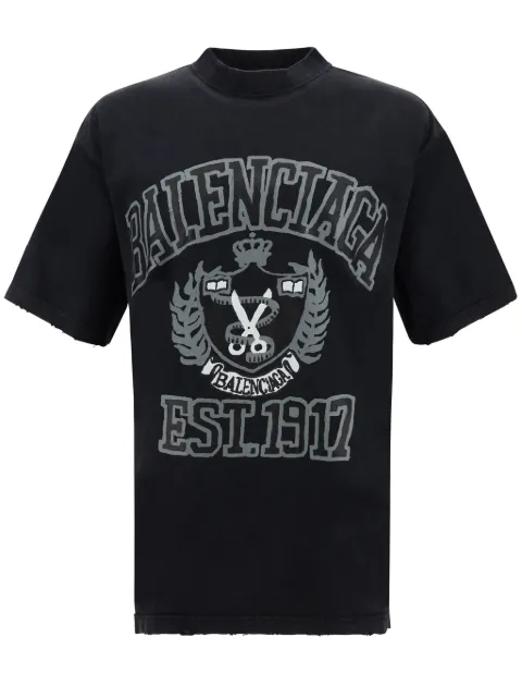 Balenciaga logo-print T-shirt Black 739784TOVK1