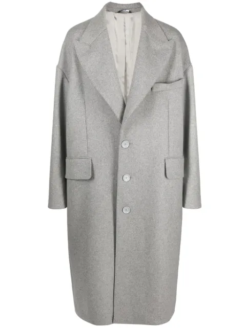 Dolce & Gabbana peak-lapels single-breasted coat Grey G041STGH083