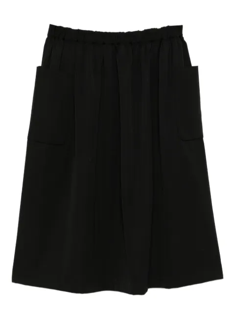 Comme Des Garçons Girl wool midi skirt Black NZS006