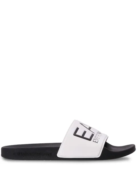 Ea7 Emporio Armani logo-embossed slides White XCP001XCC22