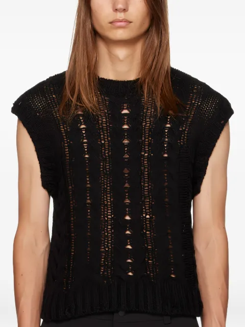 Han Kjøbenhavn chunky-knit sleeveless jumper Black M132697