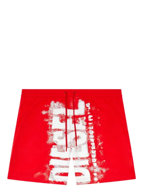 Diesel Bmbx-Powel-47.5 logo-print swim shorts Red A132220KLAU