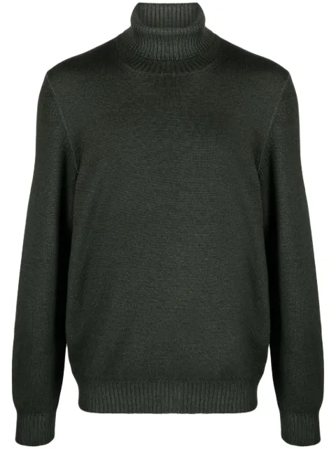 Barba roll-neck virgin-wool jumper Green 3171223597