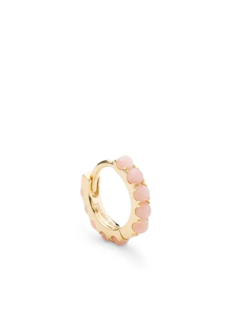 We by WHITEbIRD 18kt yellow-gold Ismène pink opal hoop earring Gold WBHISMOJOPAR