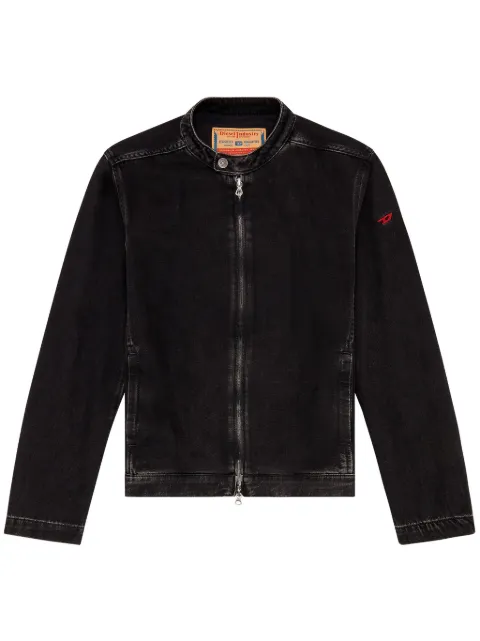 Diesel D-Glory denim moto jacket Black A1157409I35