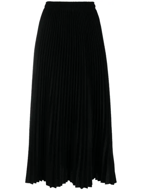 Ermanno Scervino high-waisted pleated midi skirt Black D432O313ODX