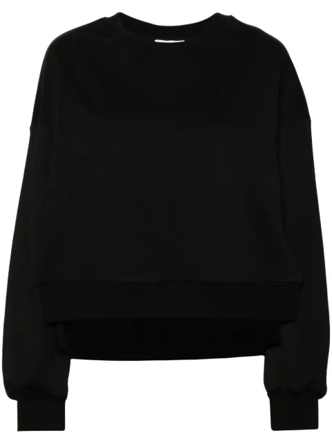 Ioana Ciolacu Slit cotton-blend sweatshirt Black ID24SW02