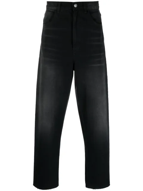 Marni whiskering-effect straight-leg jeans Black PUJU0079A0USCV87