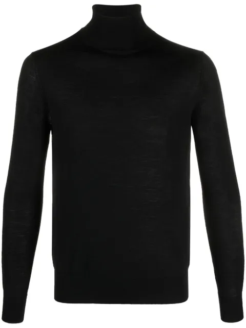 Ballantyne roll-neck fine-knit jumper Black B2P00216W0215517