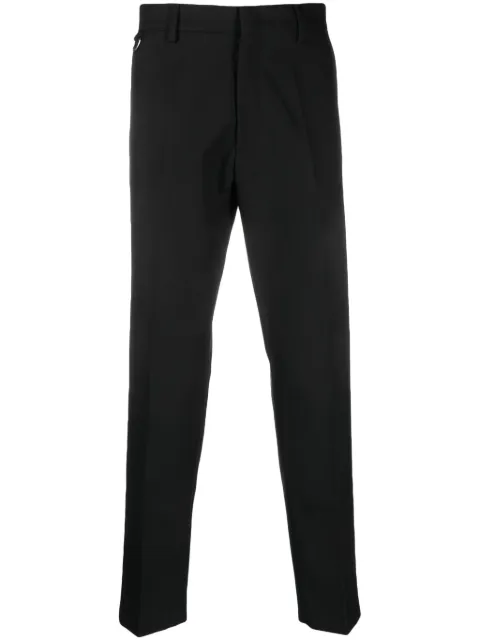 Low Brand pressed-crease cropped trousers Black L1PFW23246681