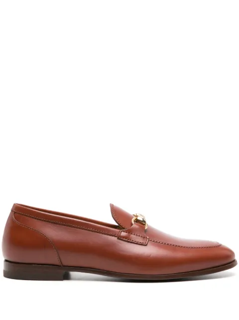 Scarosso horsebit-detail leather loafers Brown ALESSANDRALOAFCOGCALF