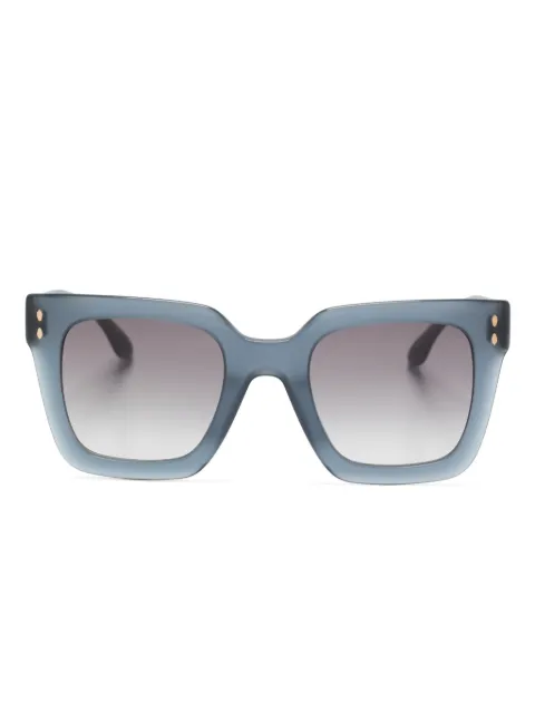 Isabel Marant Eyewear logo-plaque square-frame sunglasses Blue IM0104S