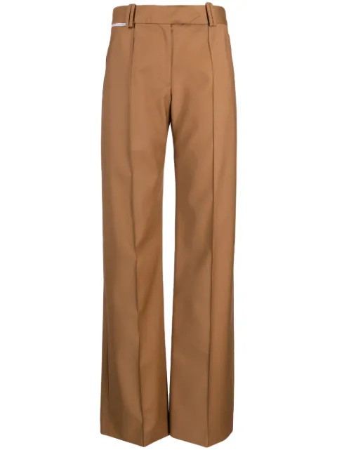 Aleksandre Akhalkatsishvili virgin wool straight-leg trousers Brown BKPAWO0001